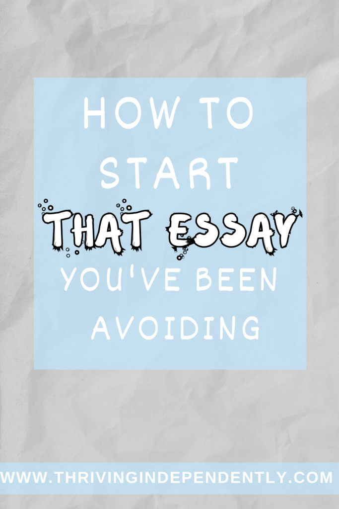 how to start an essay